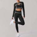 Nude 3 piece sport yoga suit women's high end shoulder top shockproof bra running tight sets