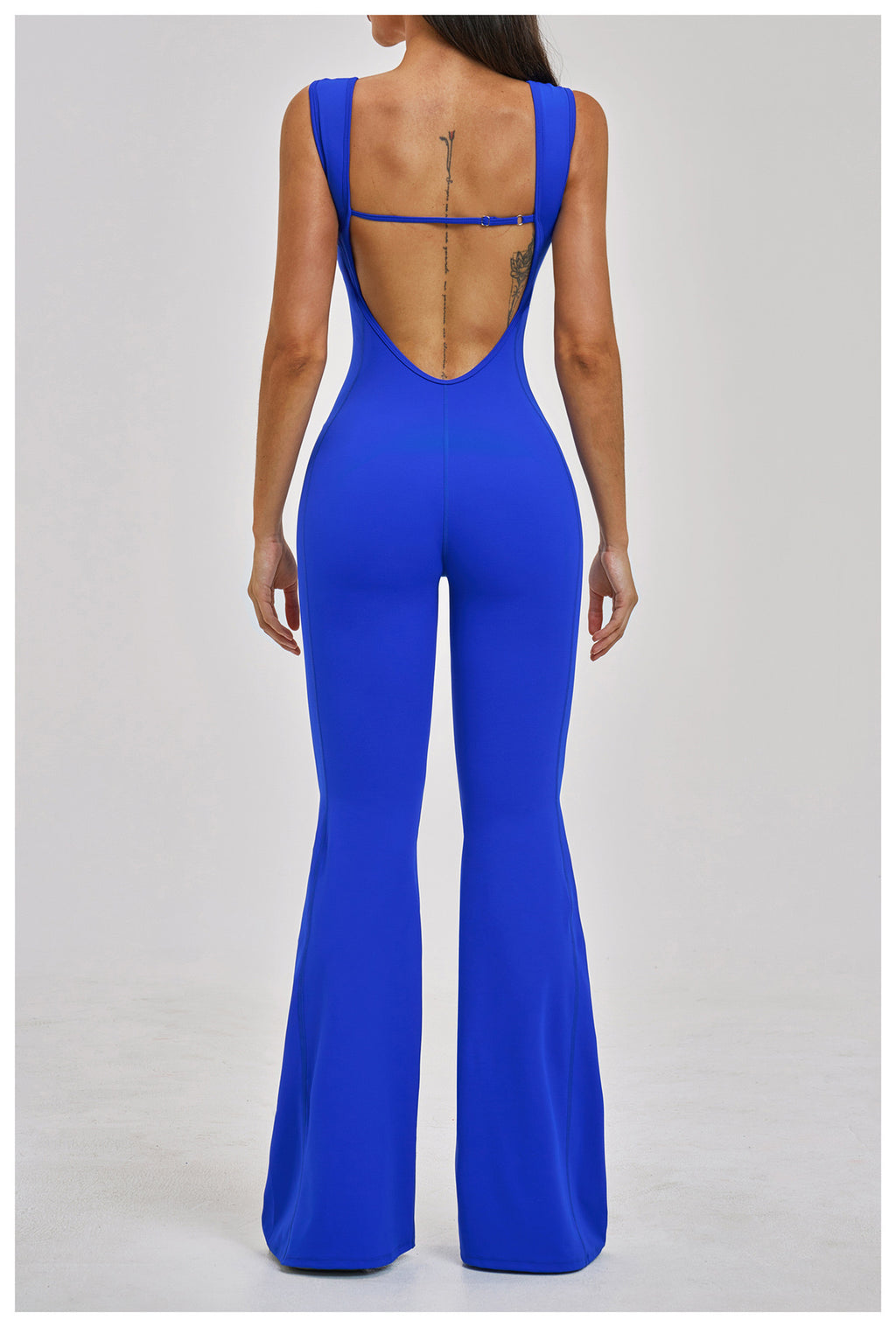 Slim-Fit Flared Yoga Jumpsuit